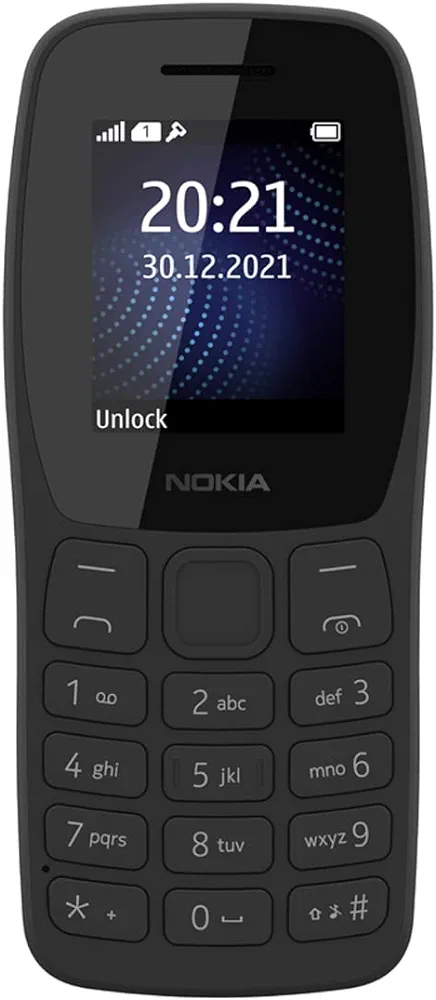 Nokia 105 Single sim Black With charger 